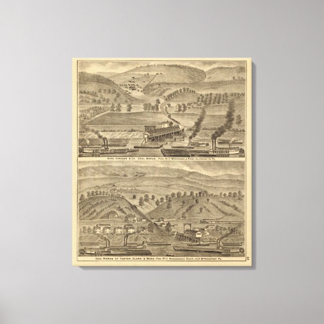 McKeesport Allegheny Landkreis, Pennsylvania Leinwanddruck (Vorderseite)