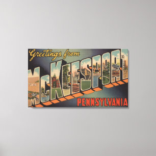 McKeesport, Pennsylvania - Große Briefszenen Leinwanddruck