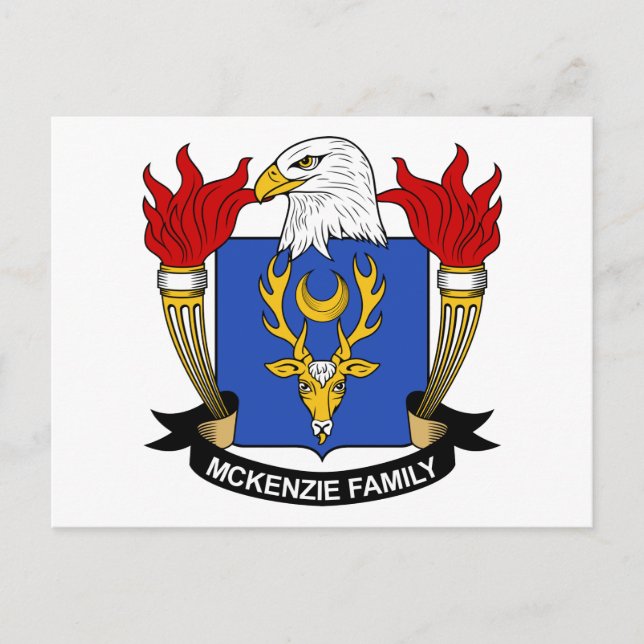 McKenzie-Familienwappen Postkarte (Vorderseite)