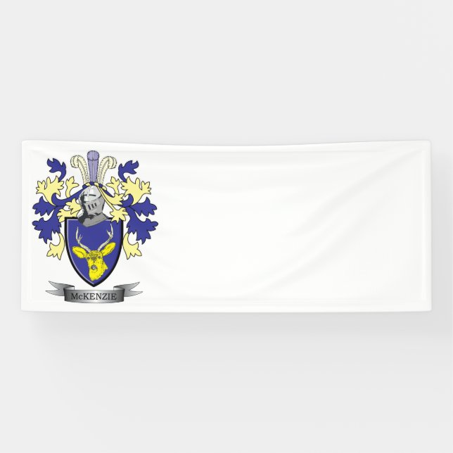 McKenzie Familienwappen-Wappen Banner (Horizontal)