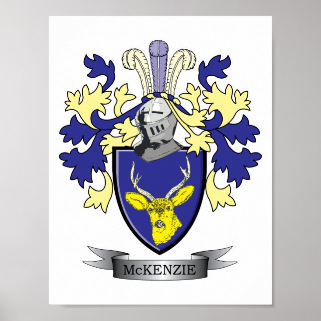 McKenzie-Familienwappen-Wappen Poster (Vorne)