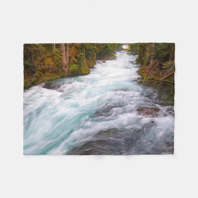 McKenzie River | Oregon Fleecedecke (Vorderseite (Horizontal))