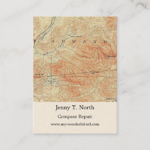 McKenzie und Elchteiche, McKenzie-Bergdetails Visitenkarte