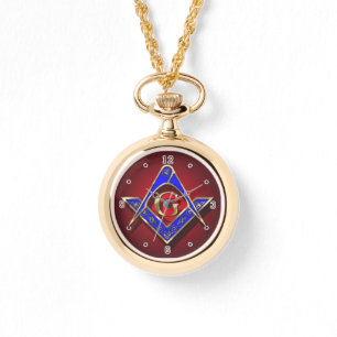 McKim Square Compasses Blue & Gold Armbanduhr