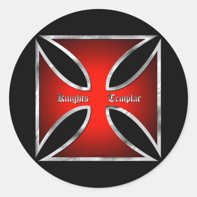 McKimTemplarPattee-Sticker Runder Aufkleber (Vorderseite)