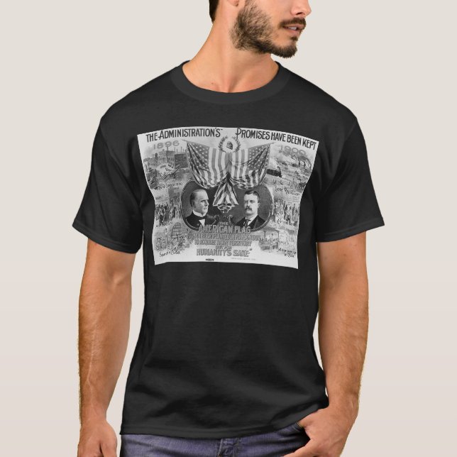 McKinley 1900 - Teddy Roosevelt T-Shirt (Vorderseite)