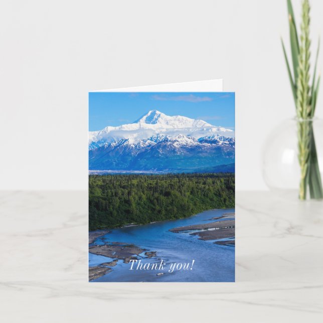 McKinley Alaska Dankeskarte (Vorderseite)