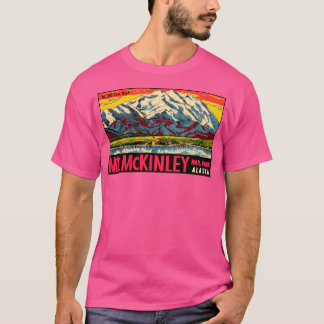 Mckinley Denali Nationalpark Alaska Vintag Tr T-Shirt