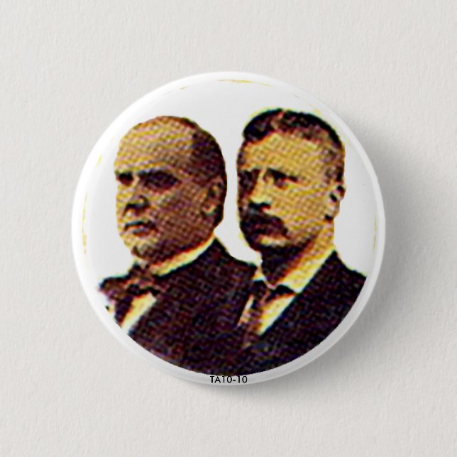 McKinley-Roosevelt - Knopf Button (Vorderseite)