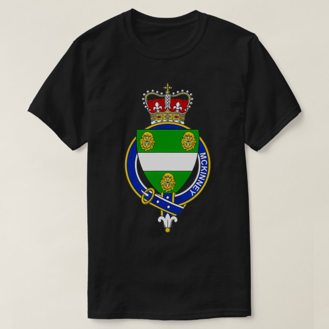 McKinney Coat of Arms Familienwappen T-Shirt (Design vorne)