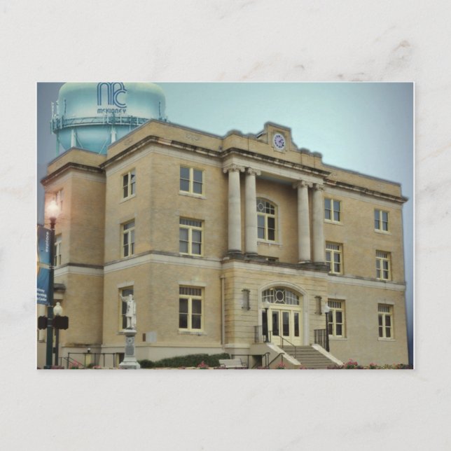 McKinney Courthouse Postkarte (Vorderseite)