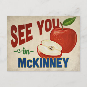 McKinney Texas Apfel - Vintage Reise Postkarte