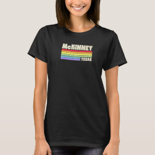 Mckinney Texas Pride Regenbogenflagge Gay Pride Me T-Shirt