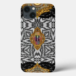 McKleece Elegant Viktorianisch Monogram iPhone 13 Hülle