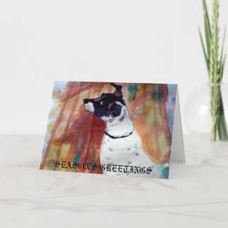 MClairArts PawLoversArt Feiertags-Haustier-Karten Feiertagskarte