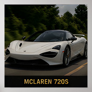 McLaren 720S Moderne britische Supersportwagen Poster