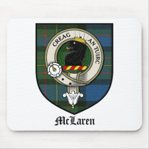 McLaren Clan-Wappen-AbzeichenTartan Mousepad