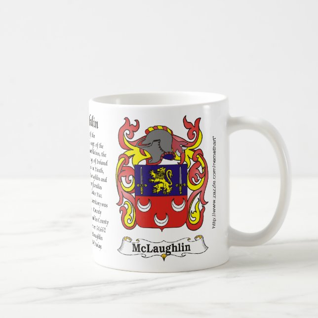 McLaughlin Familien-Wappen Tasse (Rechts)