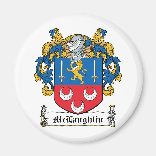 McLaughlin-Familienwappen Magnet (Vorne)