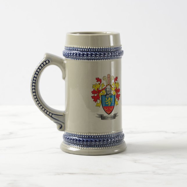 McLaughlin Wappen Bierglas (Links)
