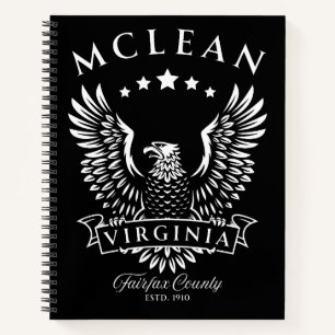 McLean Fairfax County Virginia Vintage Adler Notizbuch