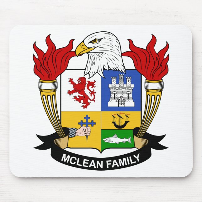 McLean Familienwappen Mousepad (Vorne)