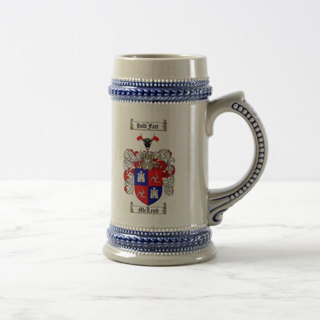 Mcleod Wappen Stein/Tasse Bierglas (Rechts)