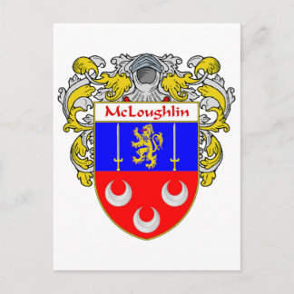 McLoughlin-Wappen (mantled) Postkarte