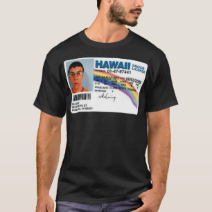 Mclovin Fake ID Aufkleber T-Shirt
