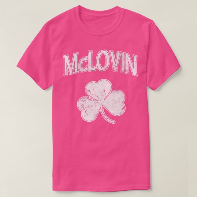McLovin Irish Kleeblatt St Patricks Day T-Shirt (Design vorne)