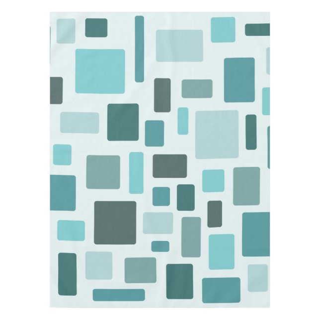 MCM Abgerissene Steine Aquamarine Tischdecke (Vorderseite)