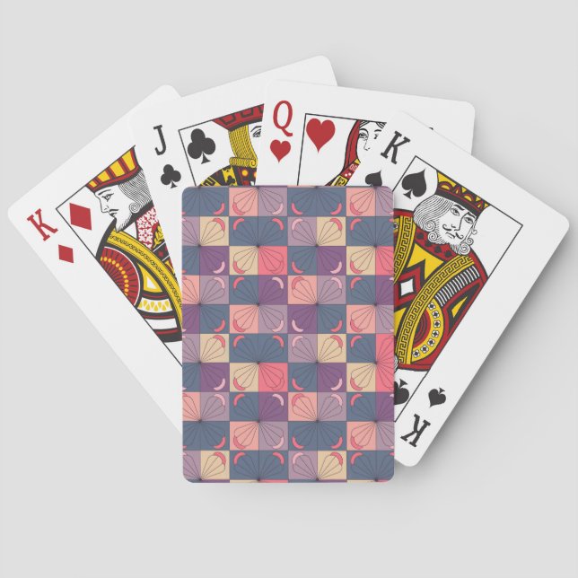 MCM Blume Poker Kartenstapel Spielkarten (Rückseite)