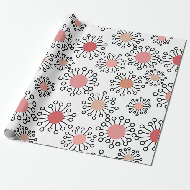 MCM Blumen  Geschenkpapier (Ungerollt)