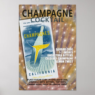 MCM CHAMPAGNER COCKTAIL REZEPT vers 2 Poster