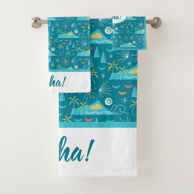 MCM Diamond Head Fireworks Party Badhandtuch Set (Insitu)