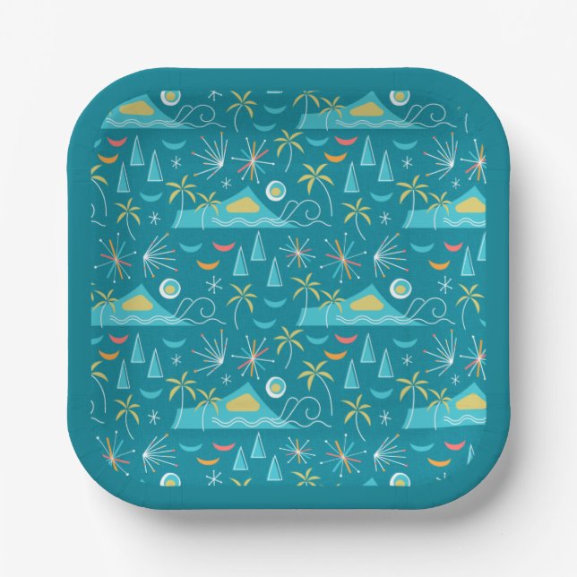 MCM Diamond Head Fireworks Party Pappteller (Vorderseite)