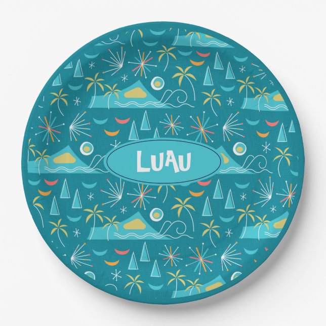 MCM Diamond Head Fireworks Party Pappteller (Vorderseite)