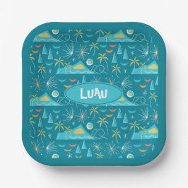 MCM Diamond Head Fireworks Party Pappteller