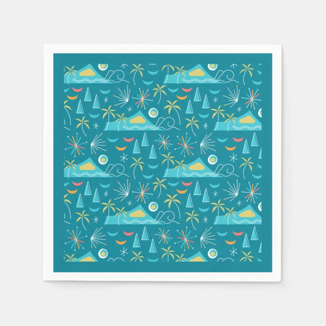 MCM Diamond Head Fireworks Party Serviette (Vorderseite)