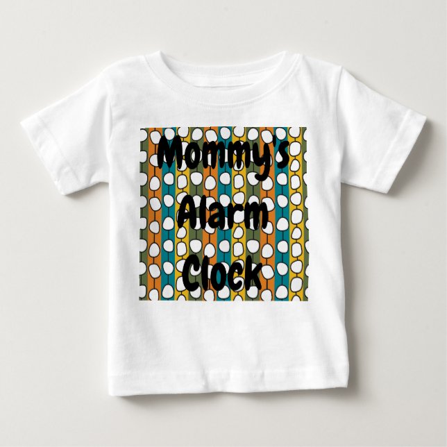 MCM farbenfrohe Linien Baby T-shirt (Vorderseite)