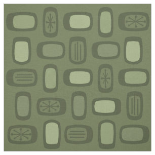 MCM gerundete Rechtecke, Olive Green Stoff
