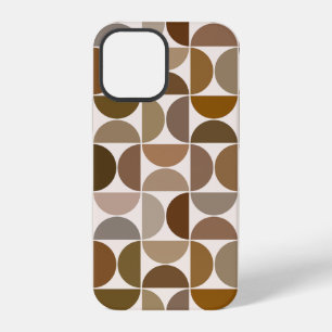 MCM-Halbkreise Braun+Creme Großes Muster iPhone 12 Pro Hülle