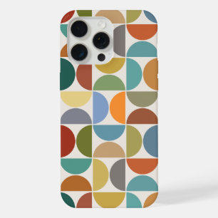 MCM-Halbkreise großes Muster Farbe auf Creme iPhone 15 Pro Max Hülle