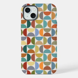 MCM Halbkreismuster Farbe auf Creme iPhone 15 Plus Hülle