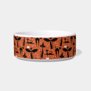 MCM Halloween-Kostüm Minimalist Katzen Orange Napf