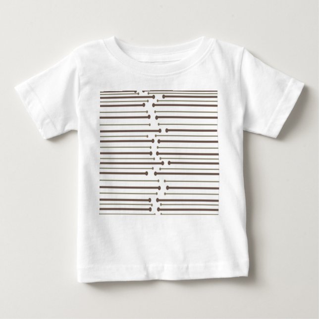 MCM Inspiriert Linien Baby T-shirt (Vorderseite)