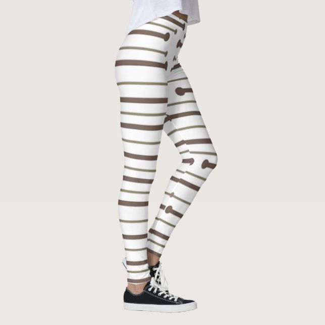 MCM Inspiriert Linien Leggings (Rechts)