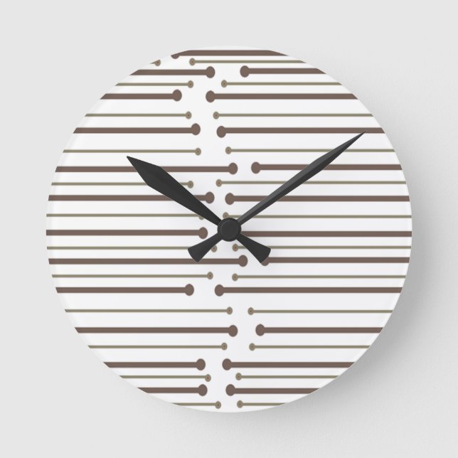 MCM Inspiriert Linien  Runde Wanduhr (Vorderseite)