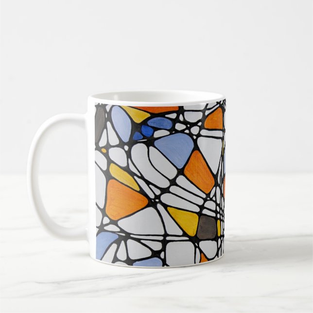 MCM-inspirierte Kaffeetasse mit Reflektionen (Links)