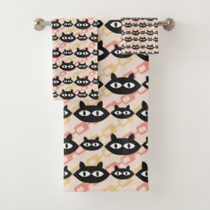 MCM Katzen Badhandtuch Set